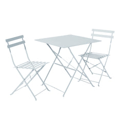 Naterial Flora II Origami Bistro Set With 2 Chairs - Blue Agatha
