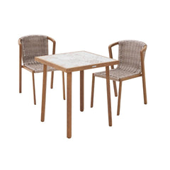 Naterial Gaia Balcony Dining Set with 2 Chairs