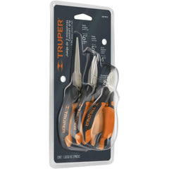 Truper Mini Plier Set With Comfort Grip.