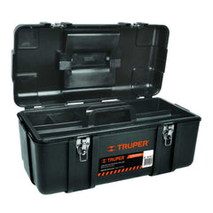 Truper Heavy Duty Tool Box 43 X 25 X 23Cm With Metal Clips.