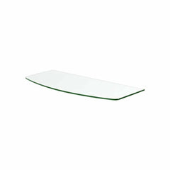 TRANSPARENT GLASS CONVEX SHELF 800x250/315x8 MM