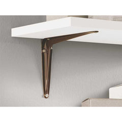 STANDARD METAL SHELF SUPPORT BROWN 150X125 MM