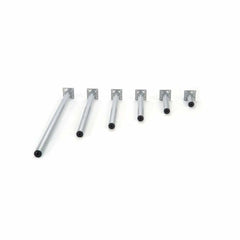 ROUND FOOT SILVER DIAM 30x200 MM