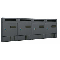 Brixo Letter Box 30 x 21 x 6.5cm - Iron Grey