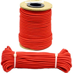 Elastic Rope 10mm - Red (Sold by the Meter)