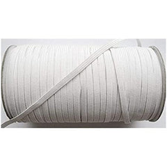 Elastic Rope 6mm - White (Sold by the Meter)