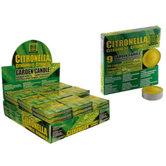Citronella Tealight Candles - 9 Pieces