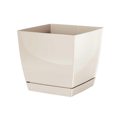 Prosperplast Coubi Square Planter 18x18x16.5cm - Cream