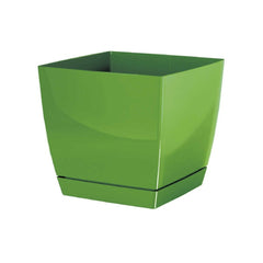 Prosperplast Coubi Square Planter 18x18x16.5cm - Olive Green