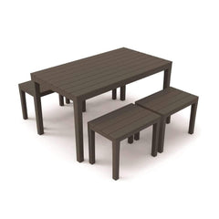 Ipae-Progarden Set Samoa Dining Set - 1 Table + 4 Benches