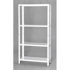 Metal Shelf 75X30X145Cm White 50 KG