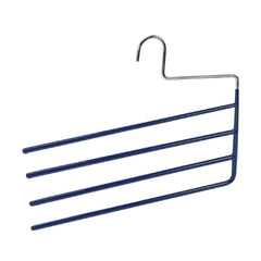 Wenko Non-Slip Trouser Hanger with 4 Lines - Blue