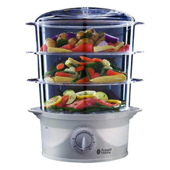 RH FOOD STEAMER 3 TIER 9.0lt WHITE