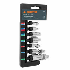 Truper Adapter And Universal Joint Set,7 Pieces.