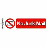 NO JUNK MAIL SIGN