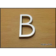 CHROME LETTER 5CM B
