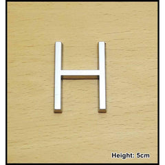 CHROME LETTER 5CM H