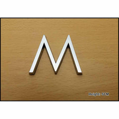 CHROME LETTER 5CM M