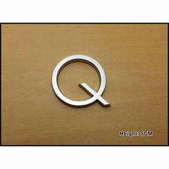 CHROME LETTER 5CM Q