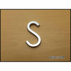 CHROME LETTER 5CM S