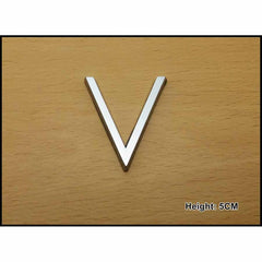 CHROME LETTER 5CM V