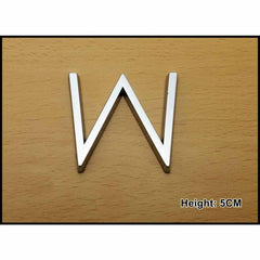 CHROME LETTER 5CM W