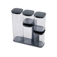 PODIUM STORAGE JAR SET - GREY