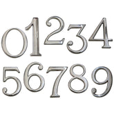 Door Number (2) 8cm - Silver Finish