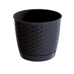 Prosperplast Ratolla Round Planter 25x25x21.9cm - Anthracite
