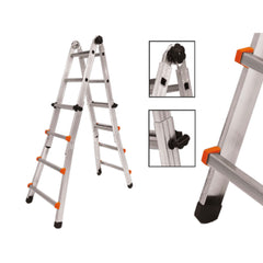 Step Up Piuma Telescopic Ladder 4 + 4 Steps