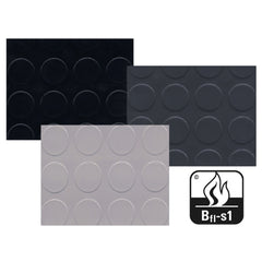 PVC Lino Floor Covering 1m - Black