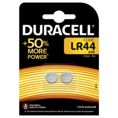Duracell Cell Battery LR44 1.5V 2 Pieces
