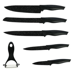 Axentia Knife Set of 6 Pieces - Black