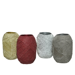 Decoris Foil Ribbon with Glitter - 4 Assorted