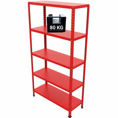 Metal Shelf Bolt 100x40x187 80Kg Red