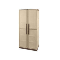 PLASTIC CABINET - LINEA STEEL 70X39X165CM ALL SHELVES