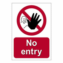 STICKER: NO ENTRY