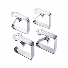 Wenko Table Cover Clip Set of 4 Pieces Stainless Steel