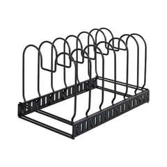 Wenko Holder for Lids and Pans, Black Powder Coated, Expandable from 30 to 57cm