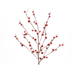Decoris Foam Red Berry Branch 55cm