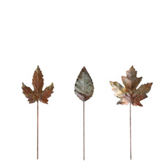 Mica Metal Pick Leaves 26cm - 3 Assorted
