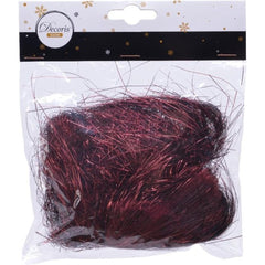 Decoris Tinsel Angel Hair 20g - Oxblood