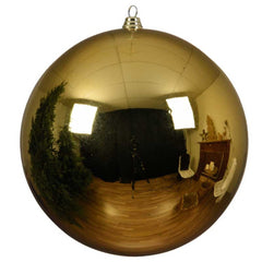 Decoris Shatterproof Bauble 20cm - Light Gold