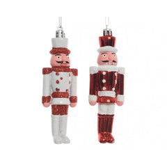 Decoris Hanging Shatterproof Nutcracker 12.5cm - 2 Assorted