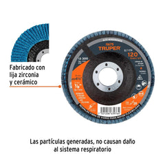 Truper Disc Flap 120G.