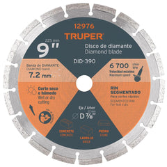 Truper  Disc Dia 23Cm Seg .