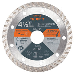 Truper Turbo Rim Diamond Saw Blades With Diameter Of 12cm