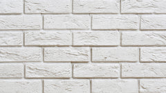 Stegu Boston 2 White Tile Brick Slip With Joint - 0.52m2 (32pcs) - Outdoor/Indoor Use