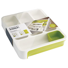 JJ DRAWERSTORE CUTLERY TRAY WHITE/GREEN