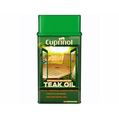Cuprinol Natural Enhancing Teak Oil Exterior Woodcare, 1L Clear